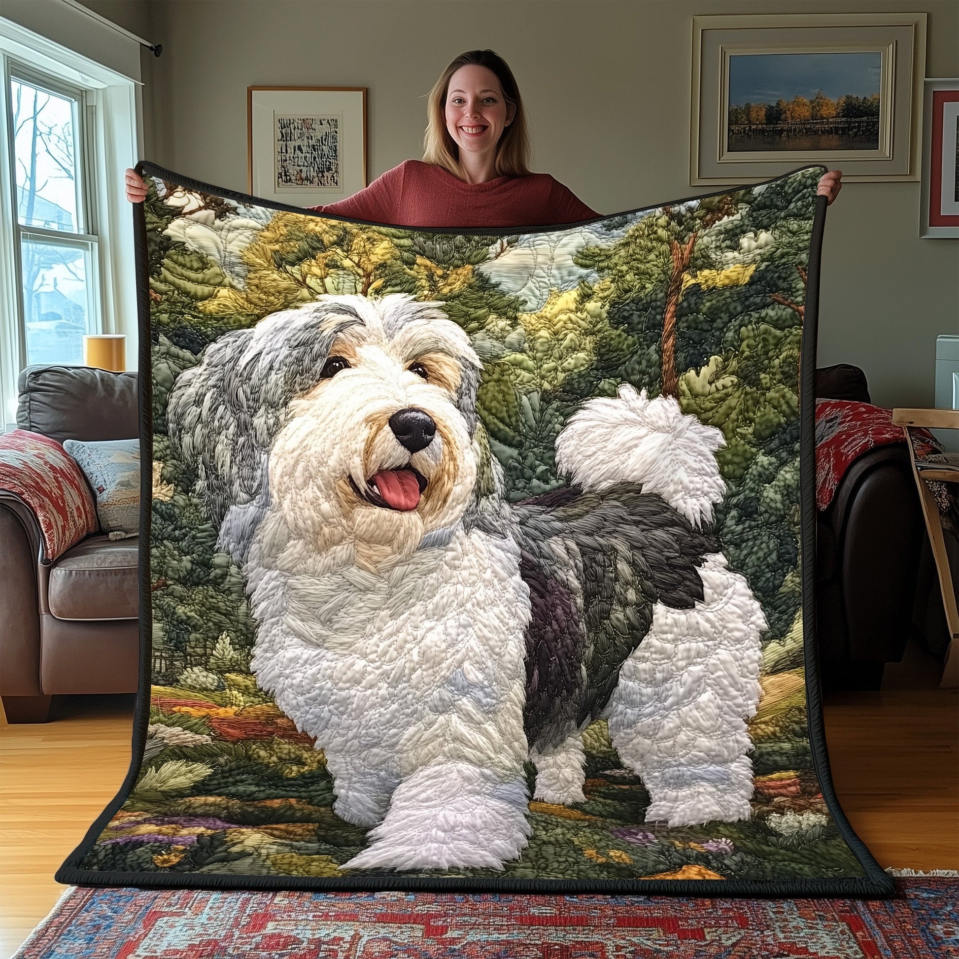 Rolling in Fluff Quilted Blanket GFTOAB3337