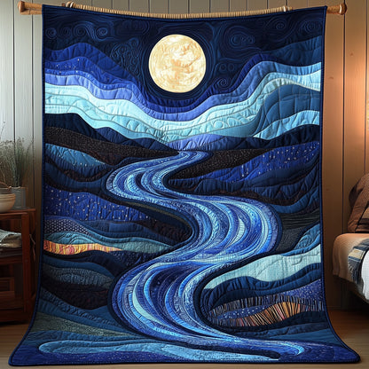 Whispers of the Blue River Quilted Blanket GFTOAB3281