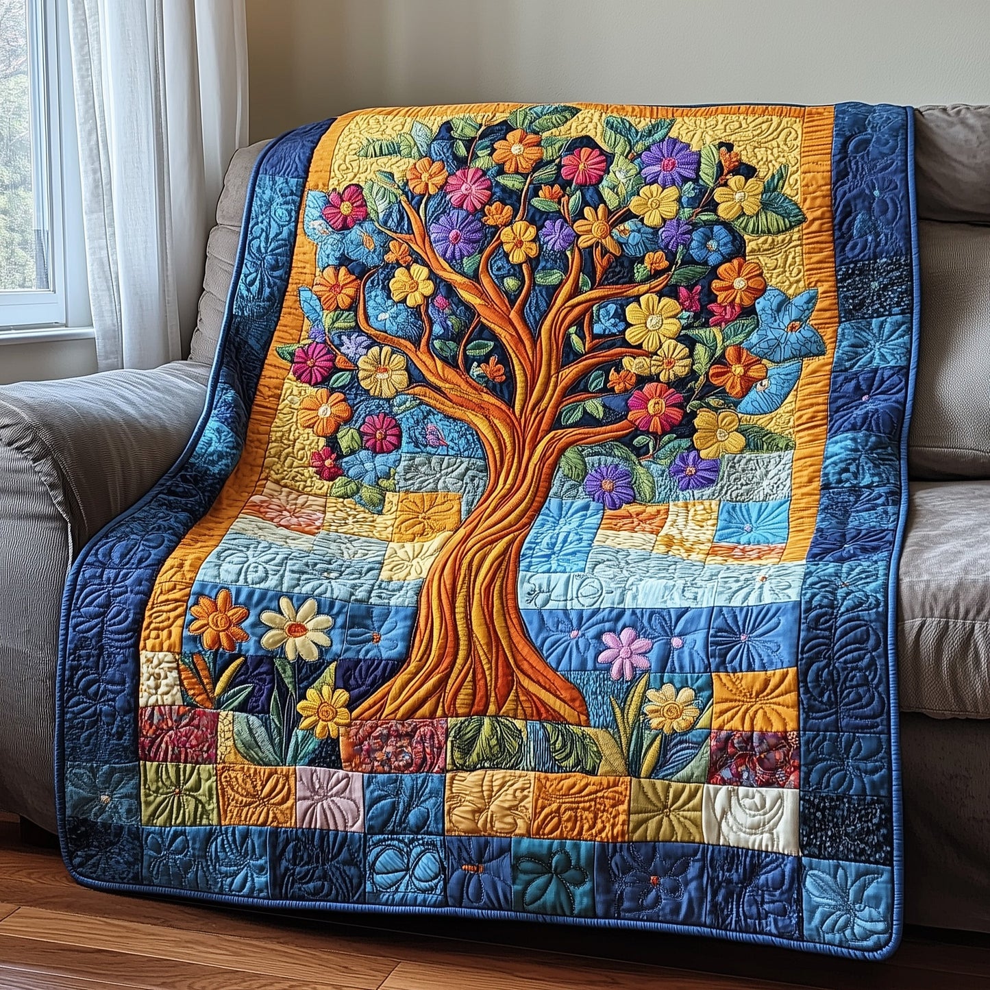 Garden Harmony Quilted Blanket GFTOTP3754