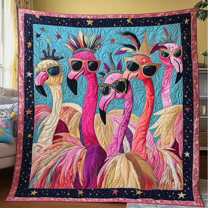 Dancing Flamingo Quilted Blanket GFTONL2862