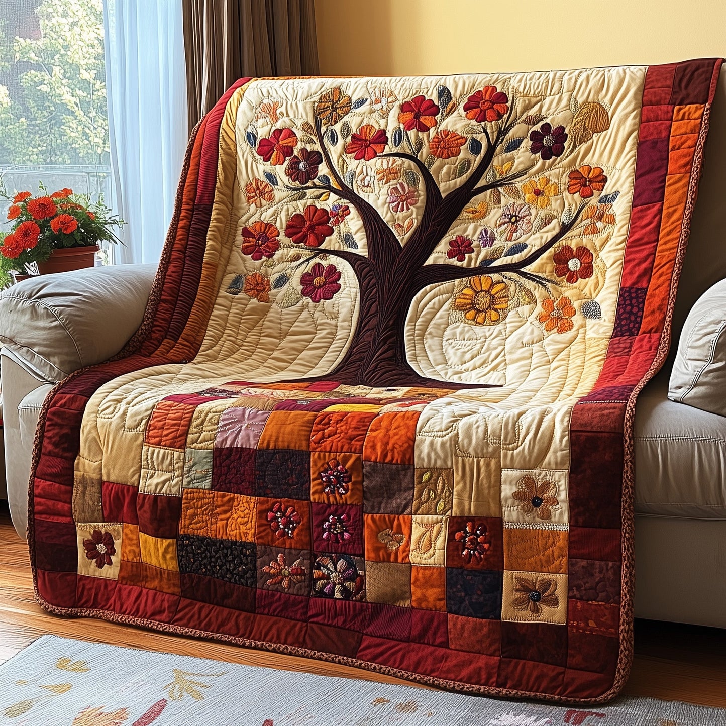 Garden Harmony Quilted Blanket GFTOTP3759