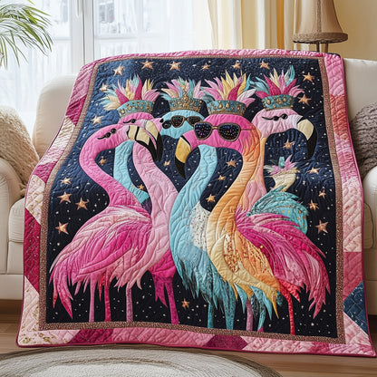 Dancing Flamingo Quilted Blanket GFTONL2861