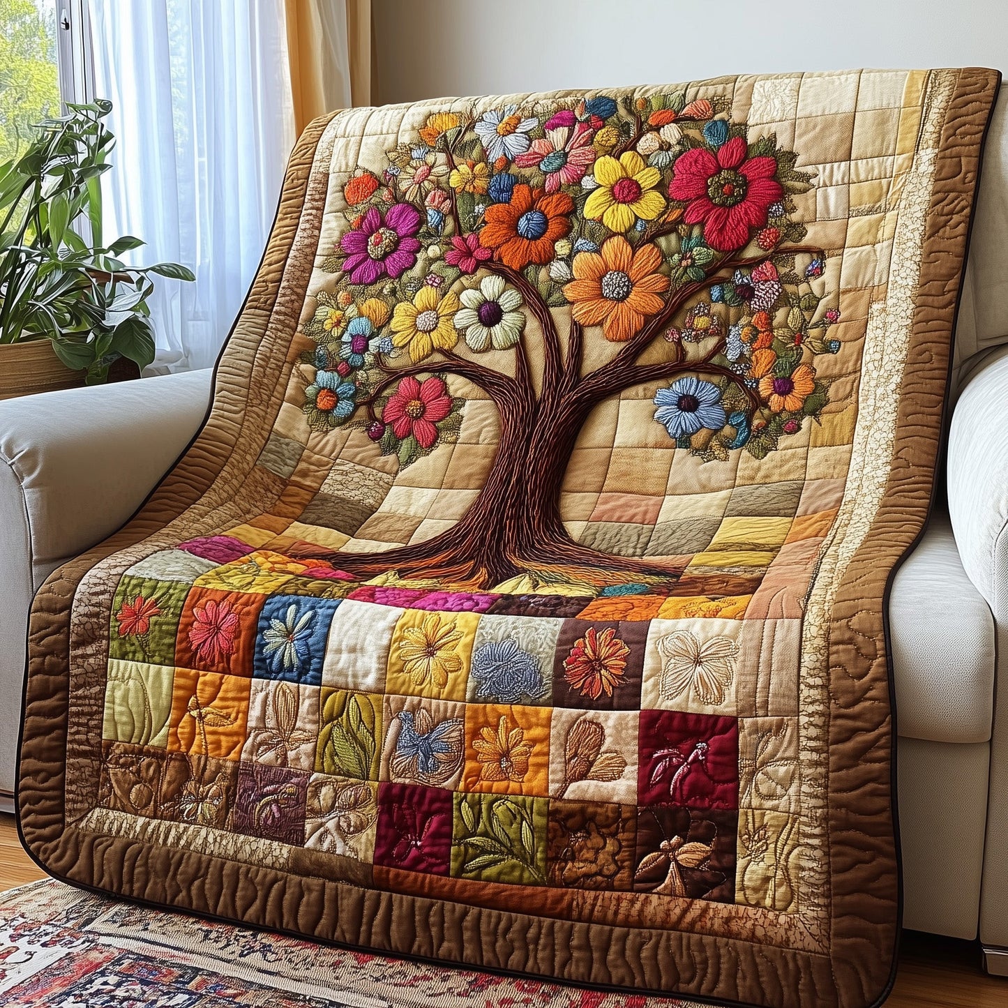 Garden Harmony Quilted Blanket GFTOTP3762