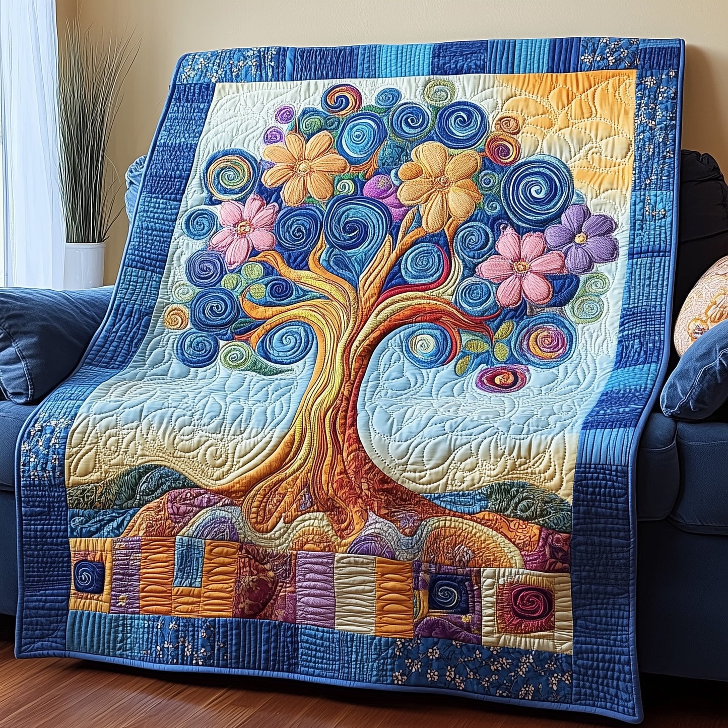 Garden Harmony Quilted Blanket GFTOTP3749