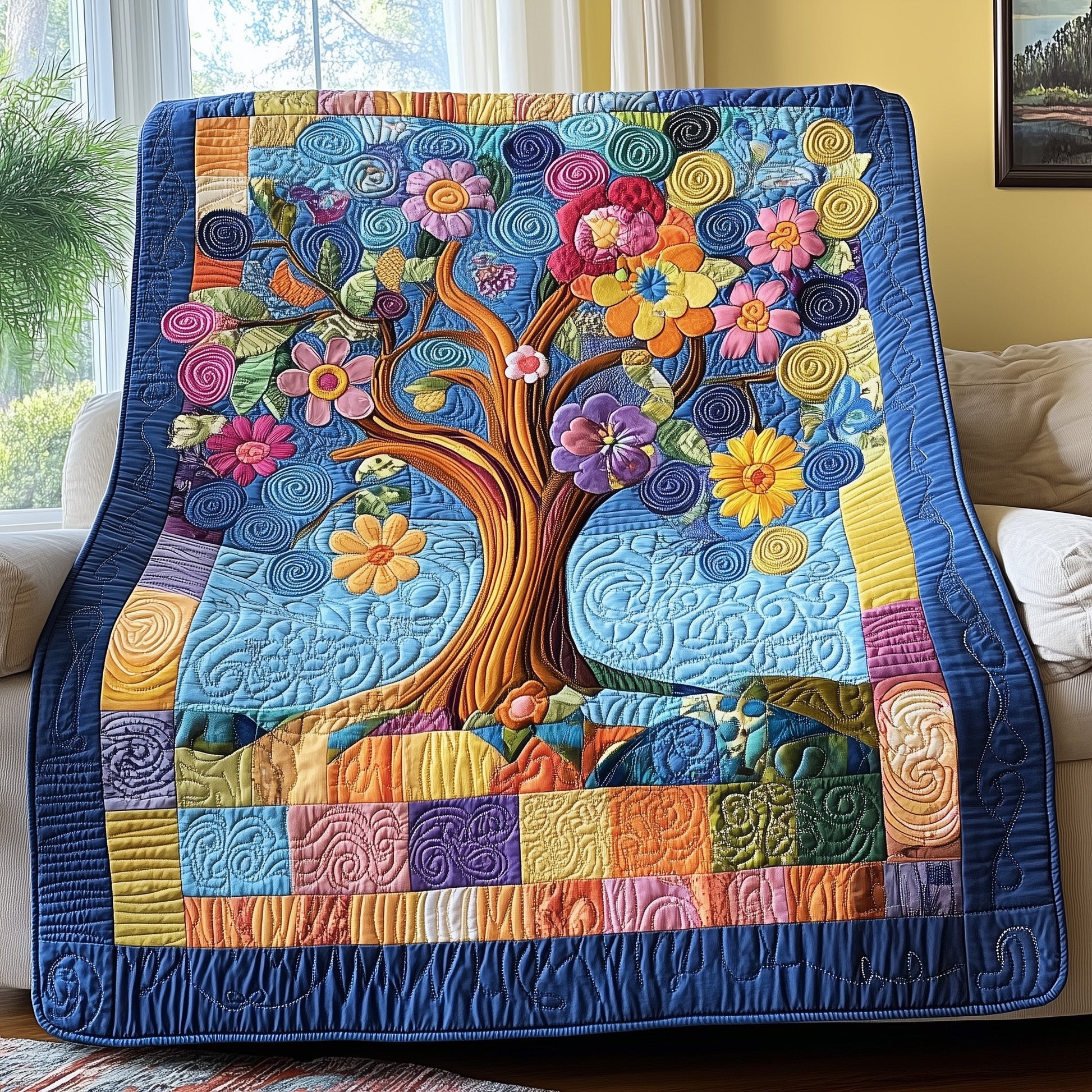 Garden Harmony Quilted Blanket GFTOTP3750