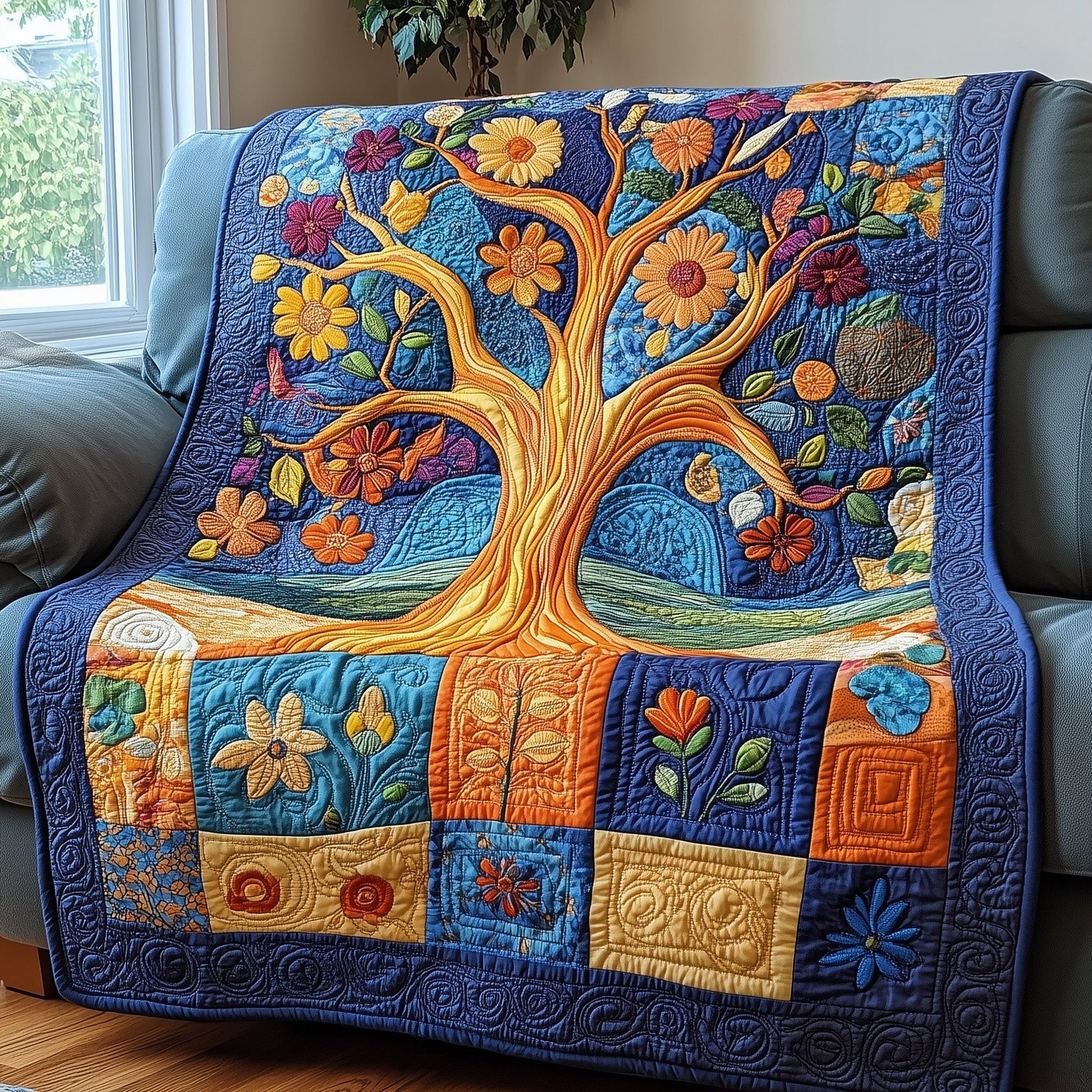 Garden Harmony Quilted Blanket GFTOTP3752