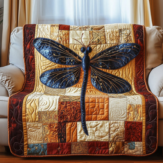 Vibrant Dragonfly Quilted Blanket GFTOTP3779