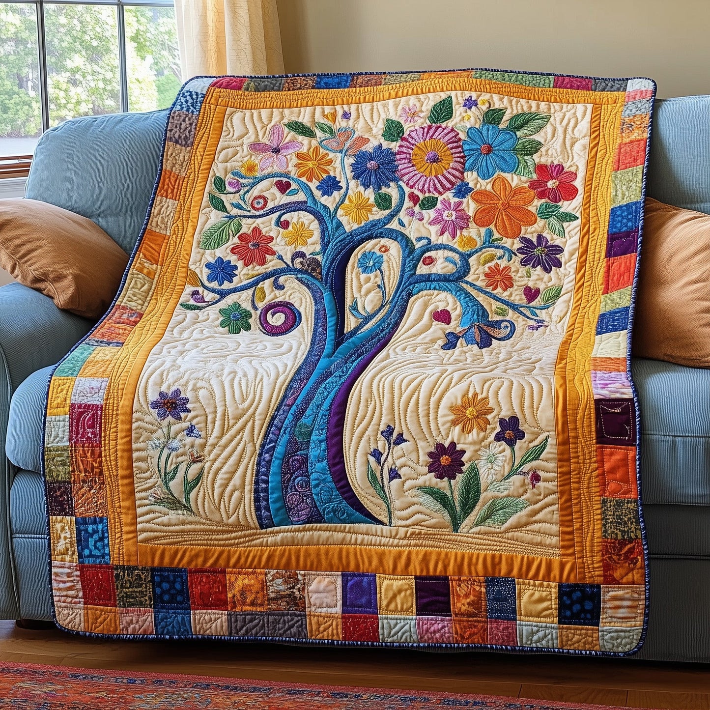 Blooming Tree Quilted Blanket GFTOTP3740