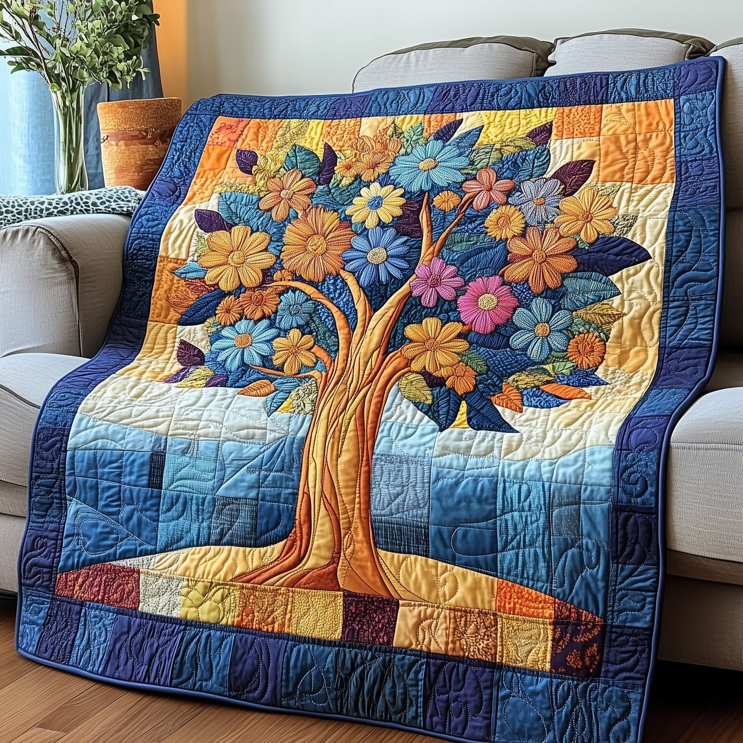 Garden Harmony Quilted Blanket GFTOTP3751