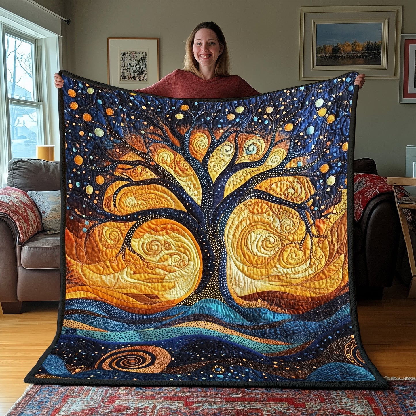 Life in the Roots Quilted Blanket GFTOAB3272