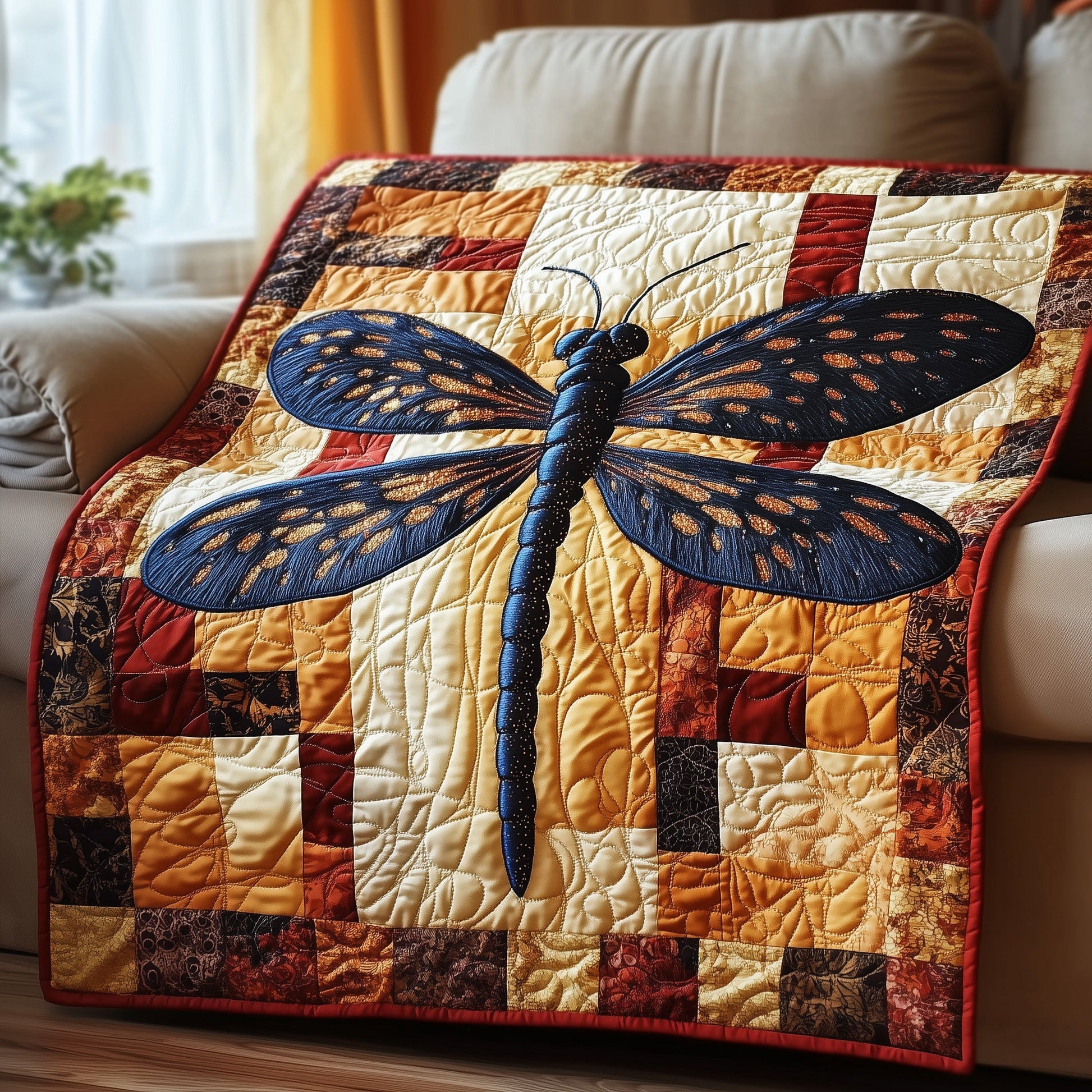 Dragonfly Haven Quilted Blanket GFTOTP3770
