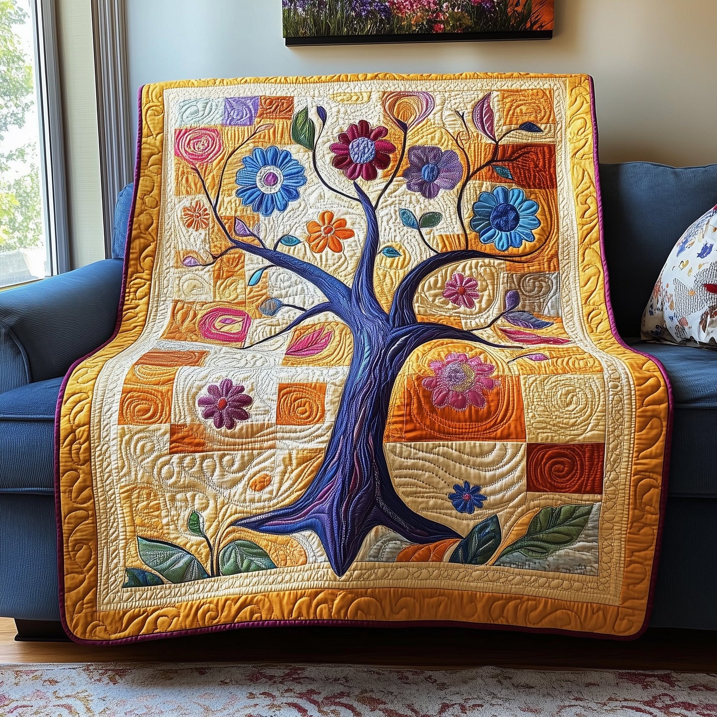Garden Harmony Quilted Blanket GFTOTP3756