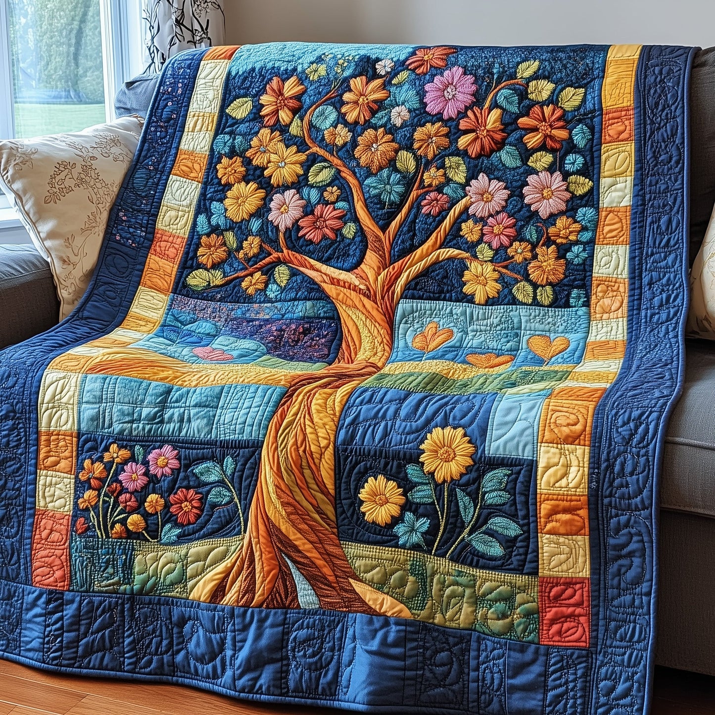 Blooming Tree Quilted Blanket GFTOTP3737