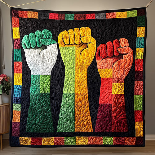 Hands of Freedom Quilted Blanket GFTOHD3019