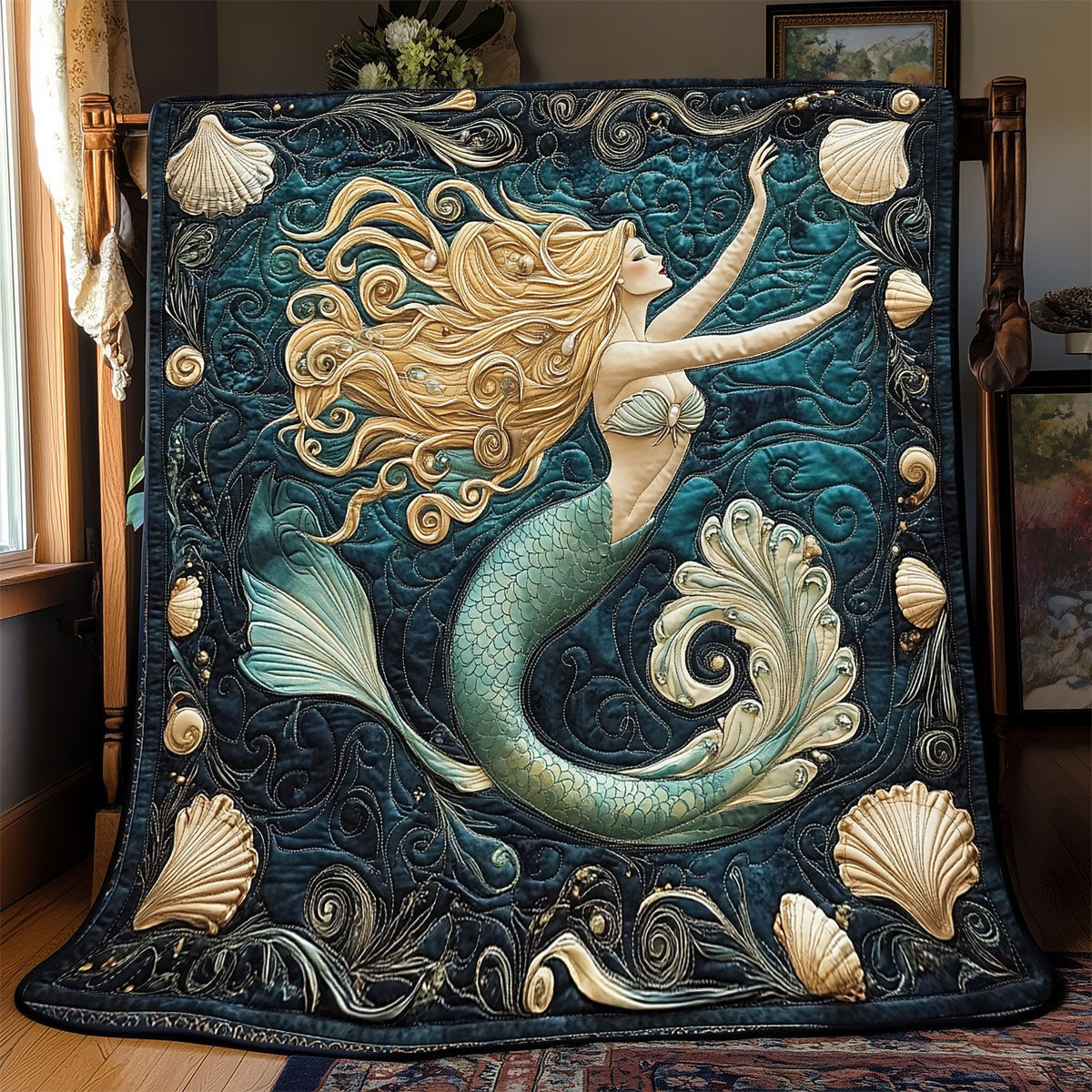 Marine Mermaid WX2802042CL Quilt