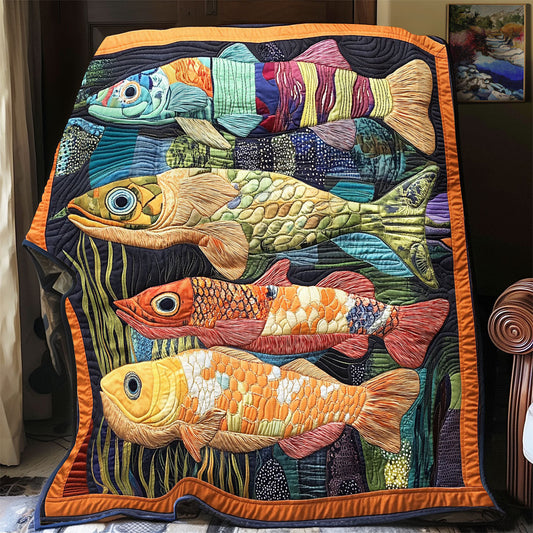 Vibrant Fish WX1802103CL Quilt