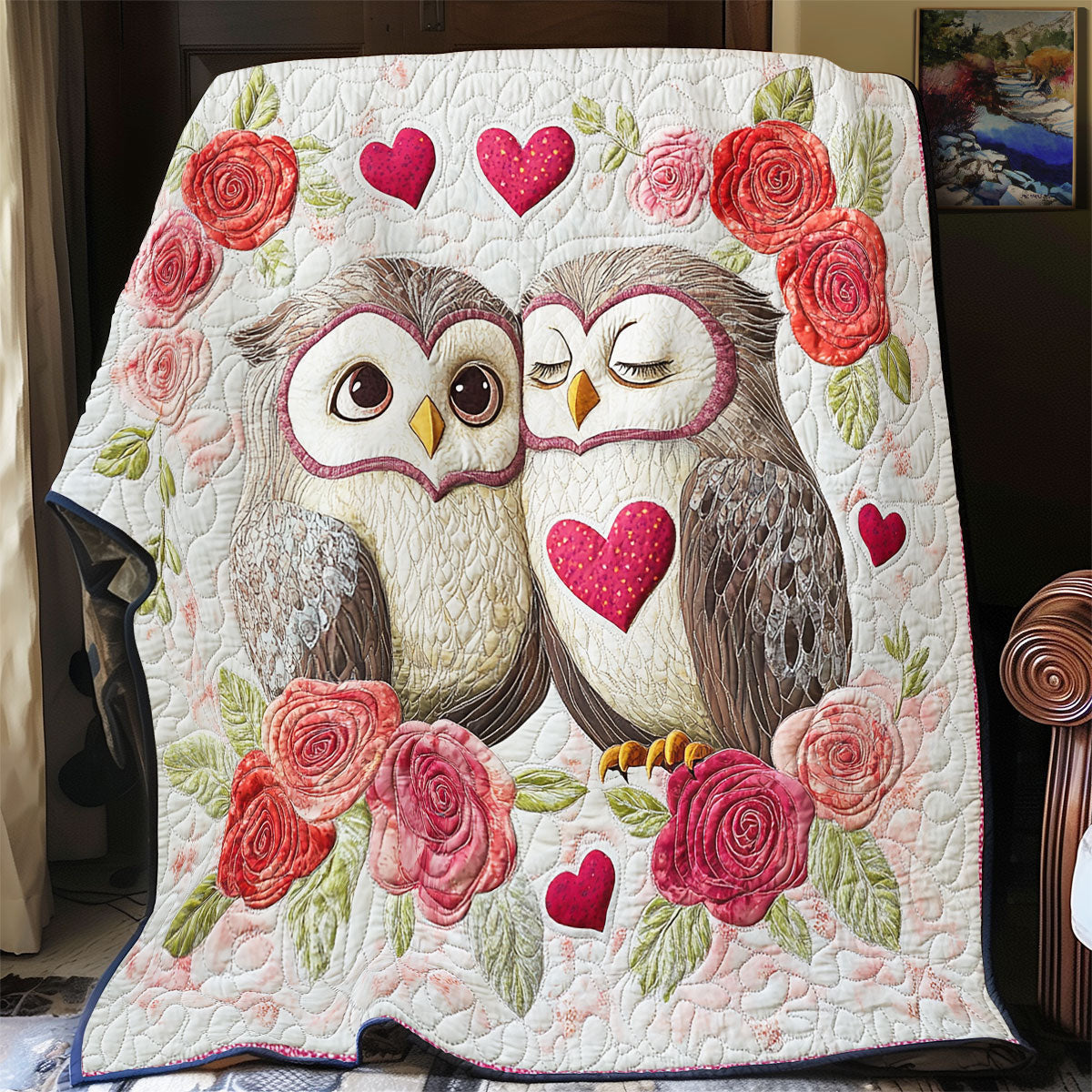 Owl Valentine WX0702069CL Quilt