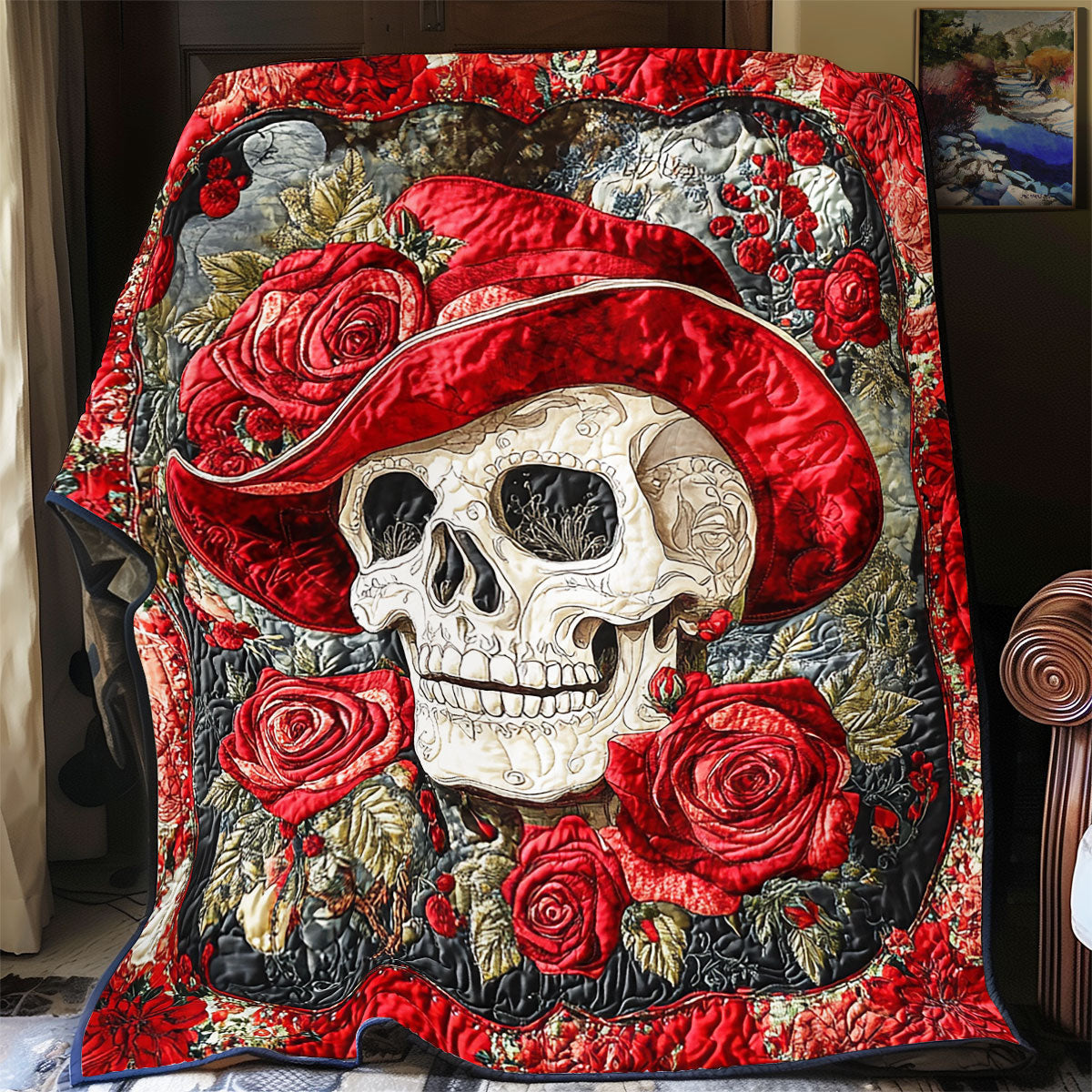Skull Rose WX0802076CL Quilt