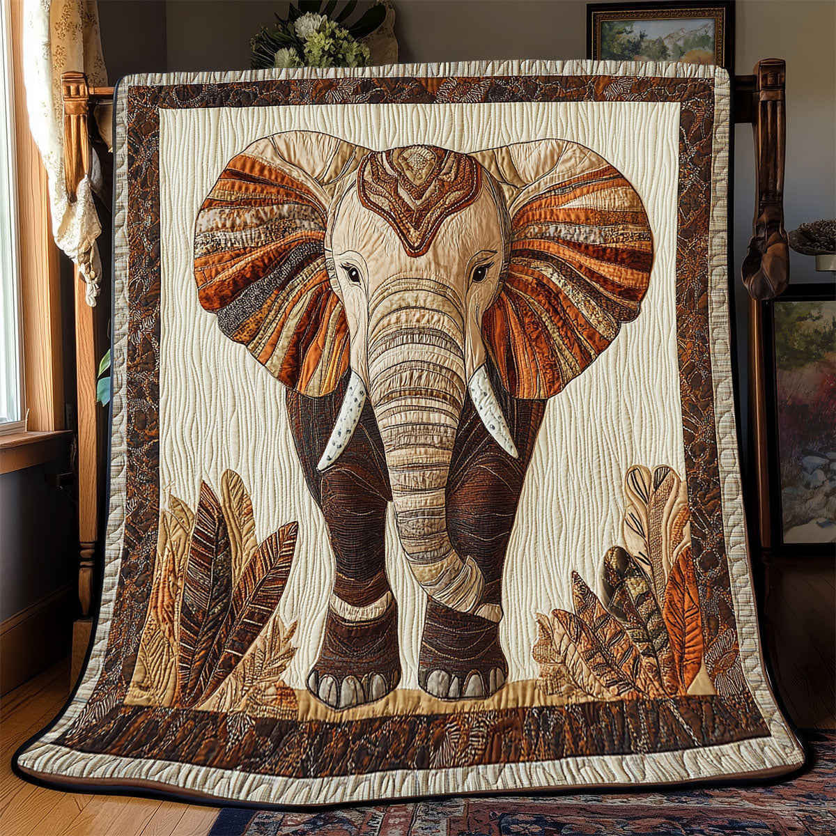 Brown Elephant WX0802018CL Quilt