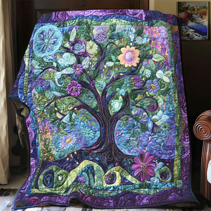 Purple Tree Of Life WX0702086CL Quilt