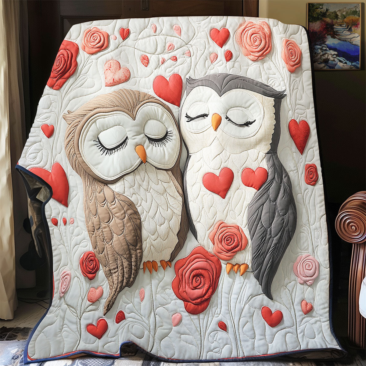 Owl Valentine WX0702062CL Quilt