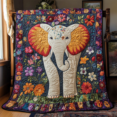 Elephant Flower WX1302047CL Quilt