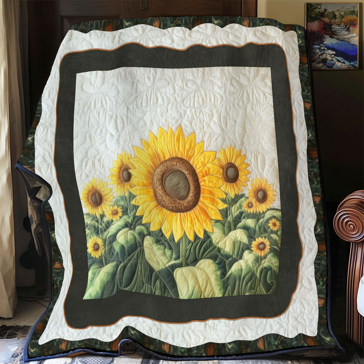 Stunning Sunflower WX0802079CL Quilt