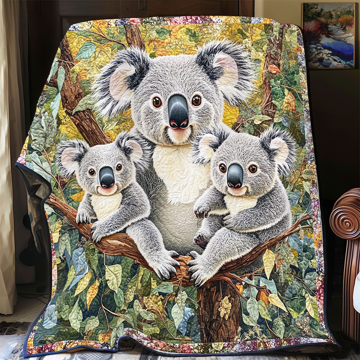 Koala Family WX0802047CL Quilt