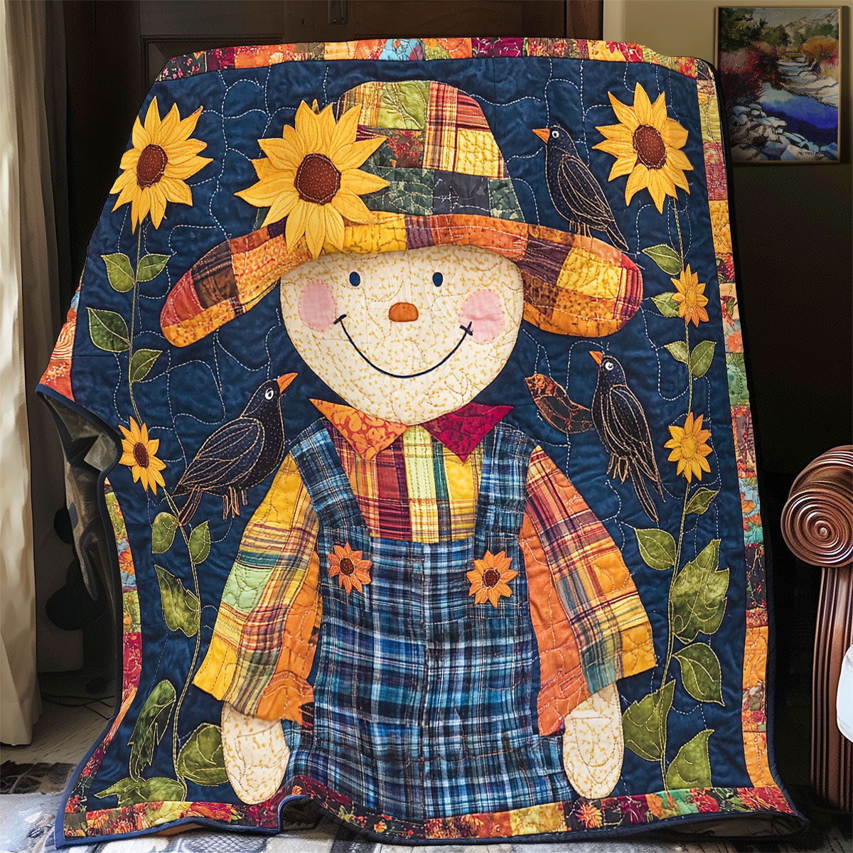 Cheerful Scarecrow WX1302036CL Quilt