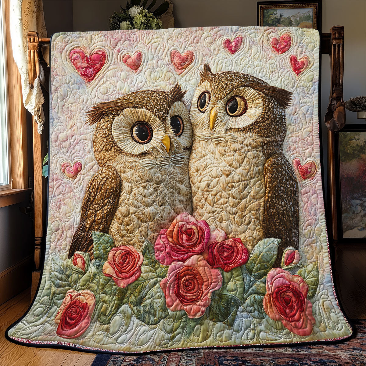 Owl Valentine WX0702063CL Quilt
