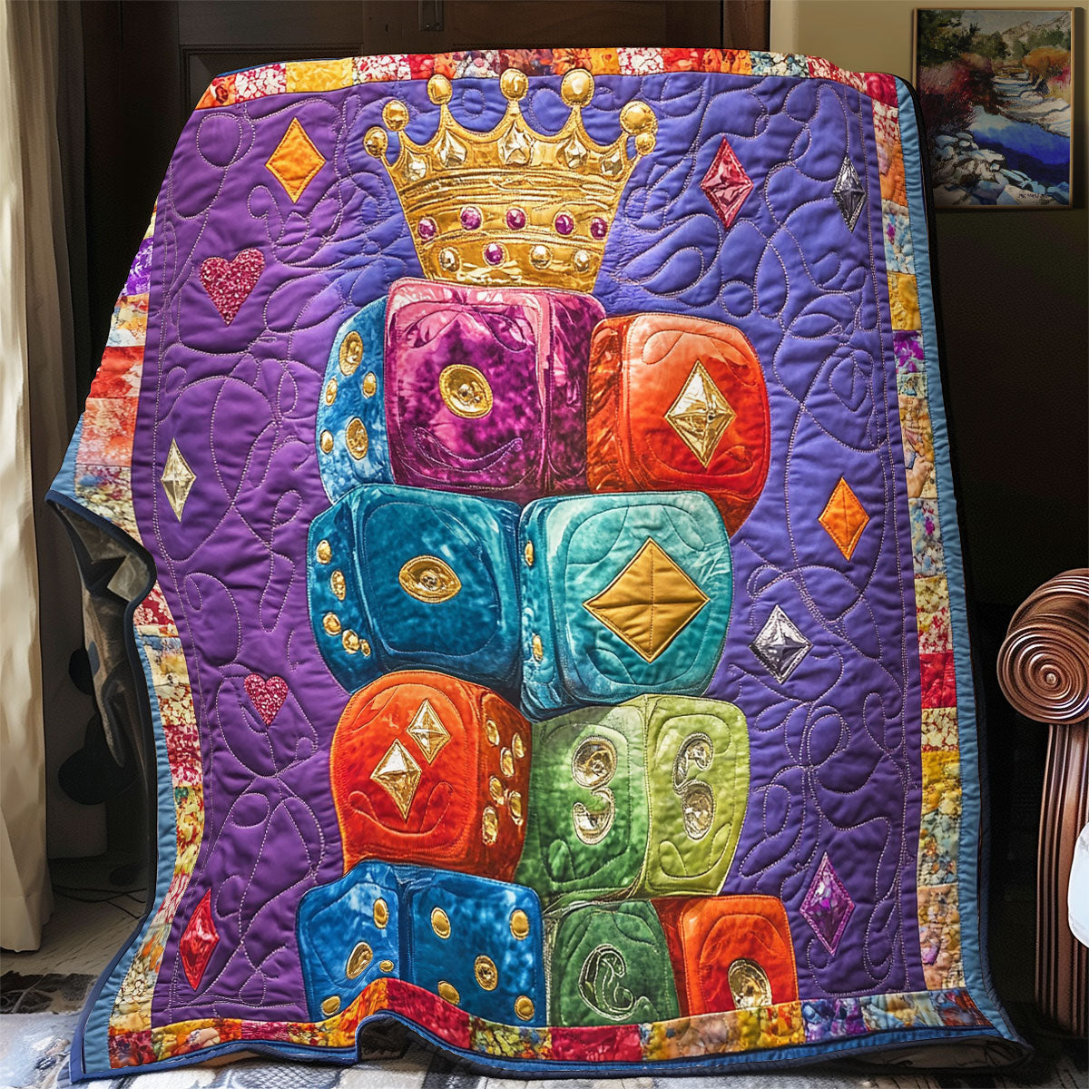 Casino Dice WX0702012CL Quilt