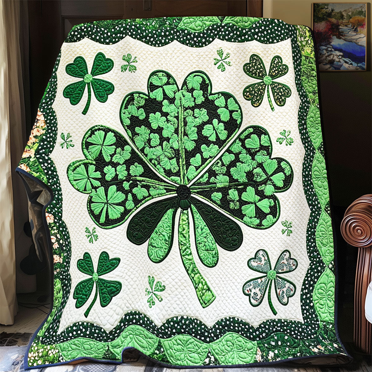 Celtic Clover X0602018CL Quilt