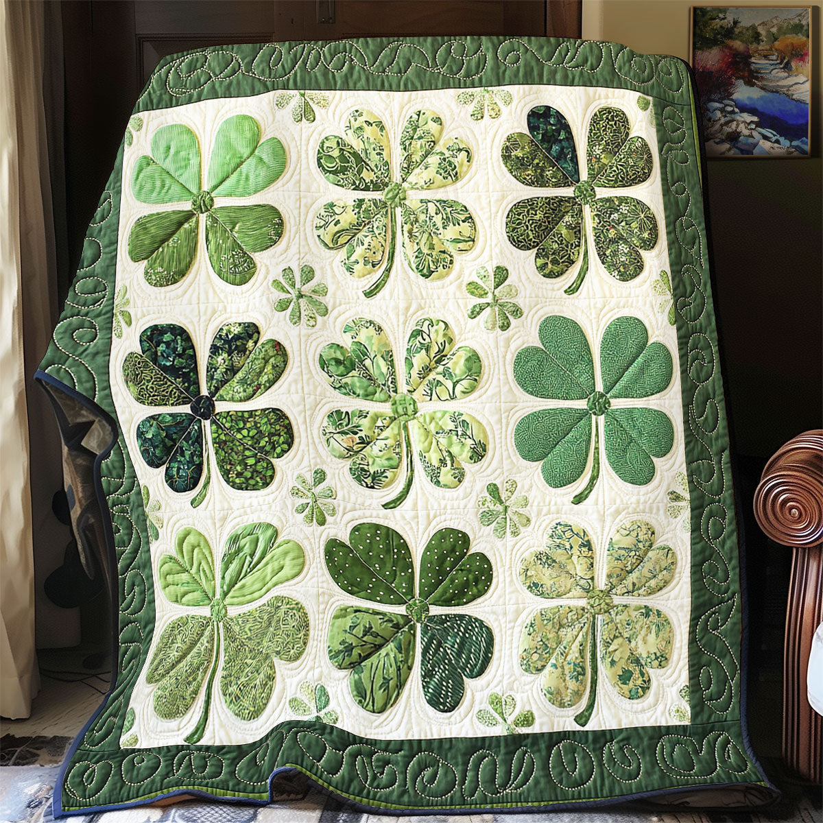 Celtic Clover X0602016CL Quilt