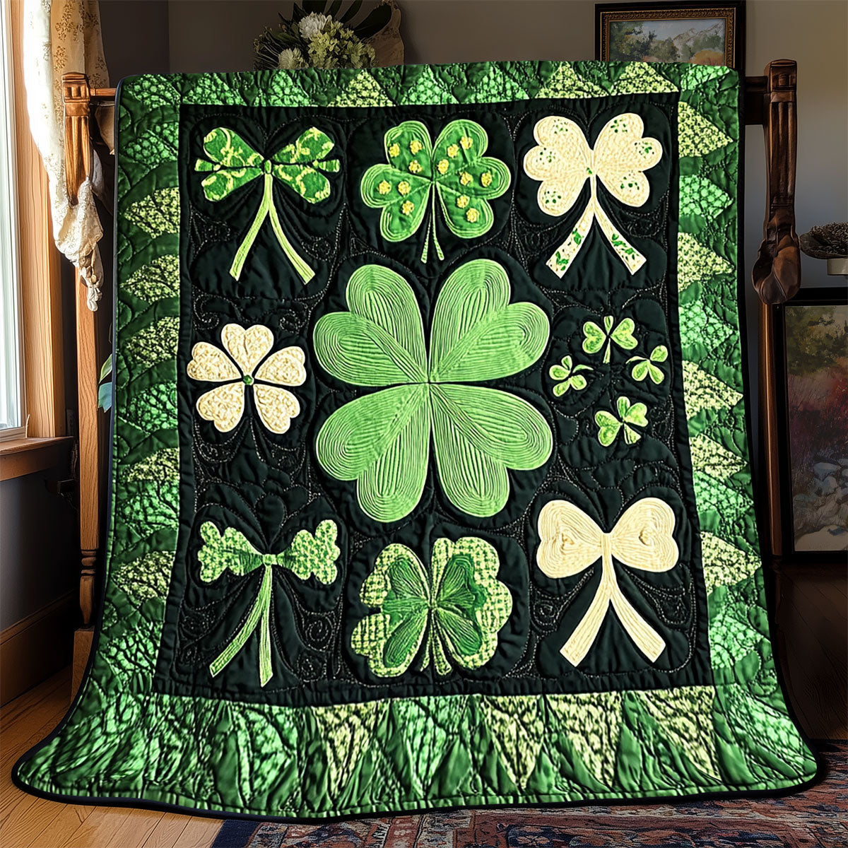 Celtic Clover X0602019CL Quilt