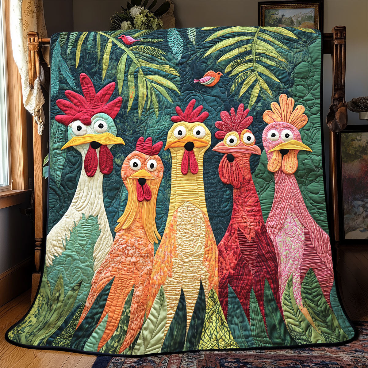 Funny Chicken WX0702042CL Quilt