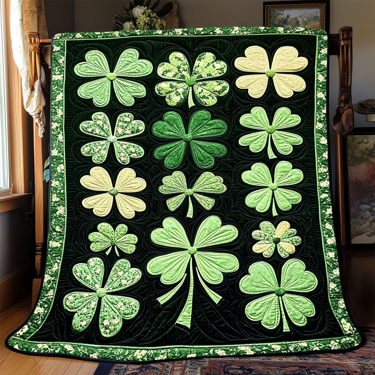 Celtic Clover X0602017CL Quilt