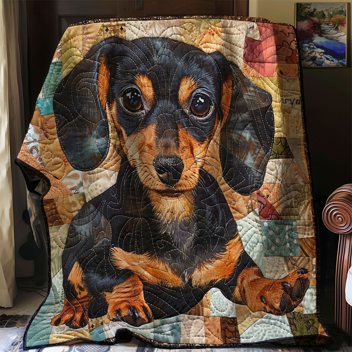 Dachshund WO2507003CL Quilt