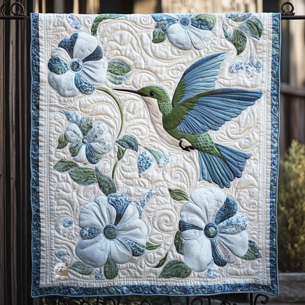 Hummingbird Flower WT1010025CL Quilt