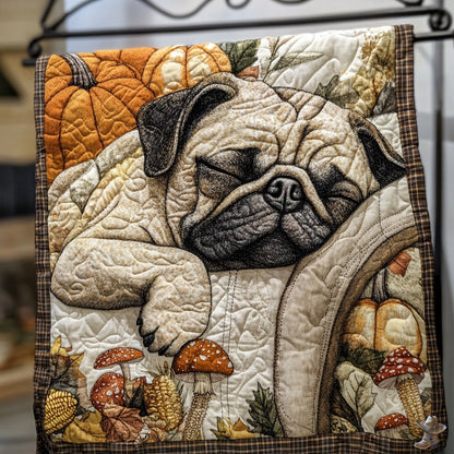 Sleeping Pug WU0811002CL Quilt