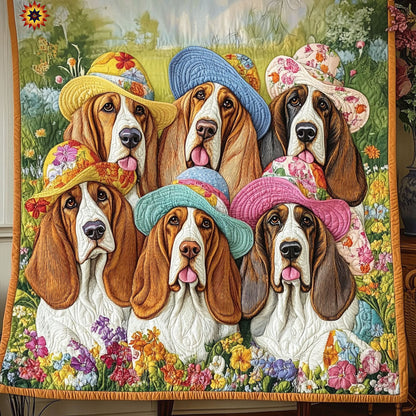 Basset Hound Pretty WX 0711003CL Quilt