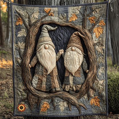 Gnomes In The Forest WU1212014CL Quilt