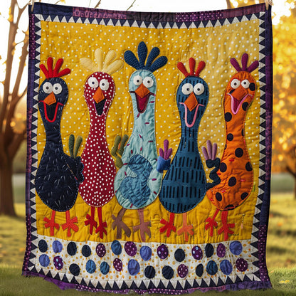 Happy Chickens WM2407003CL Quilt
