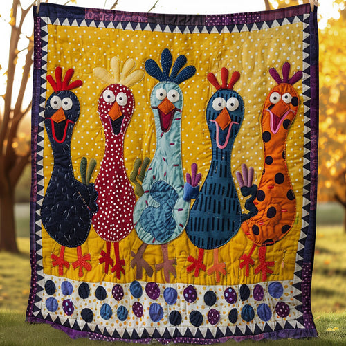 Happy Chickens WM2407003CL Quilt