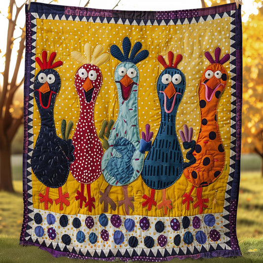 Happy Chickens WM2407003CL Quilt