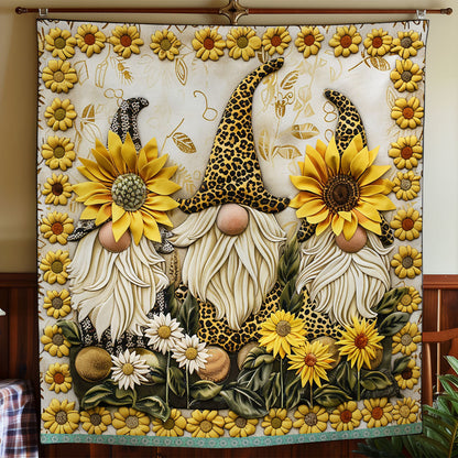 Cute Sunflower Gnomes XR2808019CL Quilt
