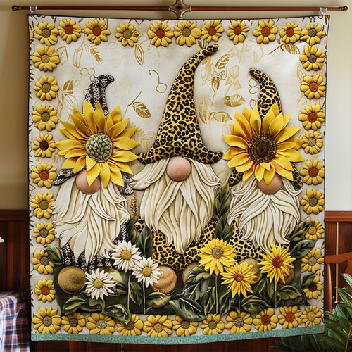 Cute Sunflower Gnomes XR2808019CL Quilt