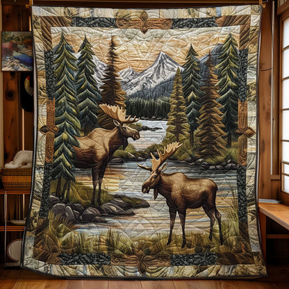 Alpine Moose Wilderness SR2208018CL Quilt