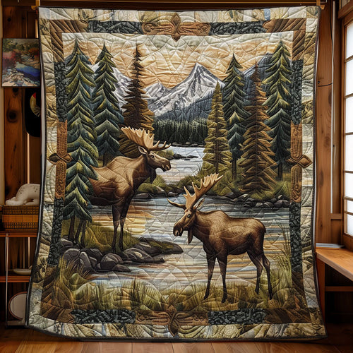 Alpine Moose Wilderness SR2208018CL Quilt