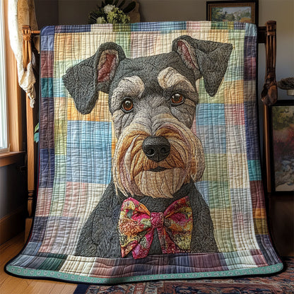 Miniature Schnauzer Dog WX0712190CL Quilt