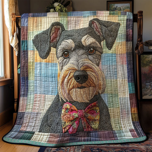 Miniature Schnauzer Dog WX0712190CL Quilt
